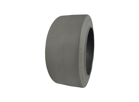 Tire, Rubber, 16x7x10.5, Smooth, Non-Marking Grey, Hi-Load