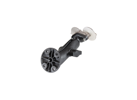 Composite Double Socket Mount with Suction Cup Connecting to 2.5 in. Diameter Ball Base