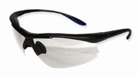 Safety Glasses, Black Frame, Case/12