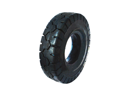Tire, Solid Resilient, 6.00 x 9, Compound: 382, Black