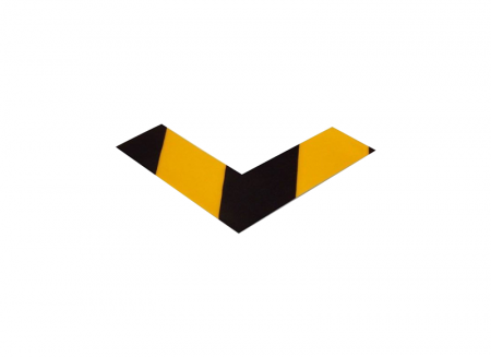 Angle, Chevrons, 2 in., Yellow/Black