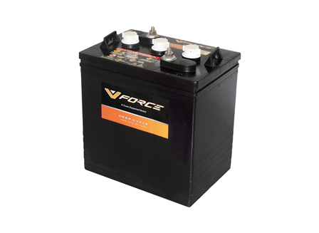 V-Force® Deep Cycle Battery, Flooded, 6 V, 245 Ah, Terminal Style Type S, RC Min 145 @ 75 A