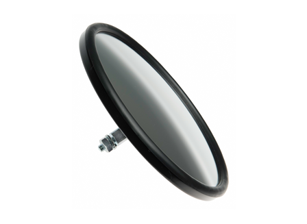 Rear View Mirror, Round Acrylic, 6.37 in.
