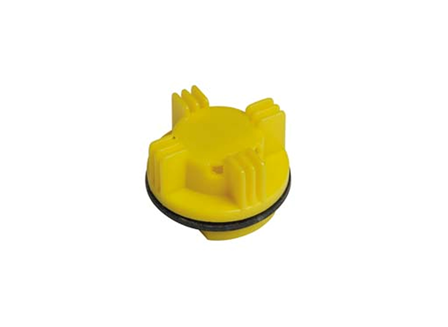 Battery Cap, Screw, 1 in., Yellow