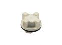 Battery Cap, Screw, 1 in., White