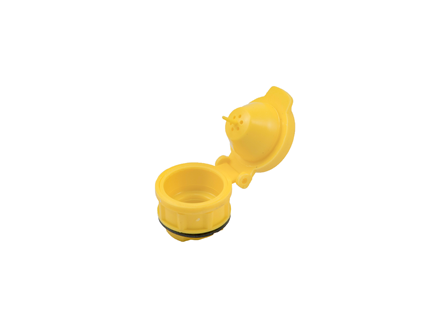 Battery Cap, Flip Top, 1.59 in., Yellow