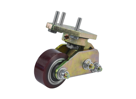 Pallet Truck Caster Assembly, Height 5.5 in., Poly Compound 102, Base Plate: 4.647 in. x 3.150 in.