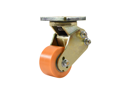 Pallet Truck Caster Assembly, Height 7.5 in., Poly Compound 306, Base Plate: 4 in. x 4.75 in.
