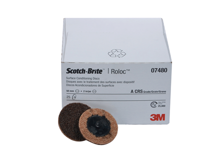 Scotch-Brite Surface Conditioning Discs, 2 in., Brown, Grit: Coarse