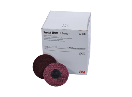 Scotch-Brite Surface Conditioning Discs, 3 in., Maroon, Grit: Medium