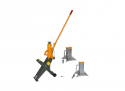 Hydraulic Fork Lift Jack with Two Stands, 8800 lb. Capacity