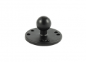 RAM Round Base with Rubber Ball, 1 in.