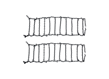 Tire Chain Set, Forklift, Pair/2