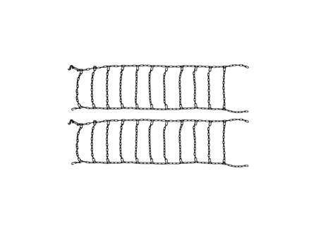 Tire Chain Set, Forklift, Pair/2