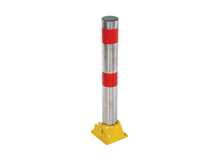 Bollard - 4.25 in. Diameter, Fold Down, 35.5 in., Stainless