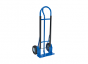 P-Handle Hand Truck, Steel, 600 lb., Blue, Pneumatic Wheels