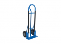 P-Handle Hand Truck, Steel, 600 lb., Blue, Hard Rubber Wheels