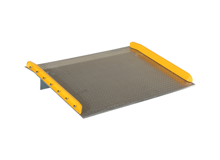 Aluminum Truck Dockboard, Steel Safety Curbs, 10,000 lb. Capacity, 54 in. x 48 in.