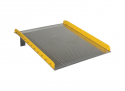 Aluminum Truck Dockboard, Steel Safety Curbs, 10,000 lb. Capacity, 54 in. x 72 in.