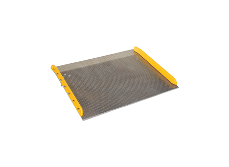 Aluminum Truck Dockboard, Steel Safety Curbs, 10,000 lb. Capacity, 60 in. x 48 in.