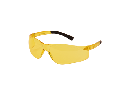 Safety Glasses - Amber Lens with Amber Temples