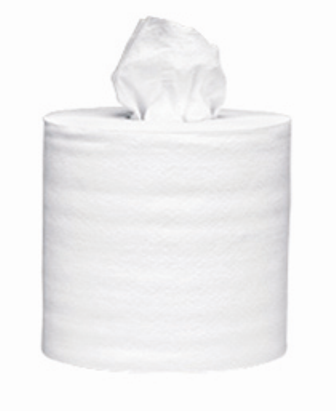 Shopserve® Roll Wipers, 2-ply, White, Case/6
