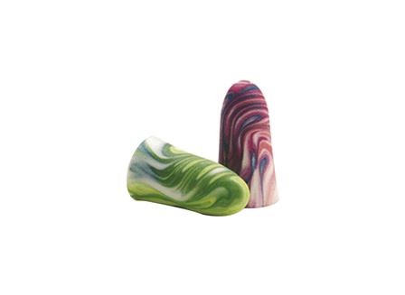 Multi-Colored Foam Ear Plugs, 200 Pairs/Box
