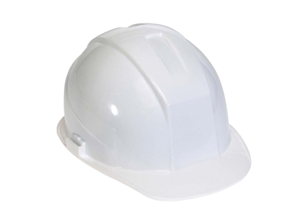 Hard Hat, 4 Point Ratchet Suspension, White