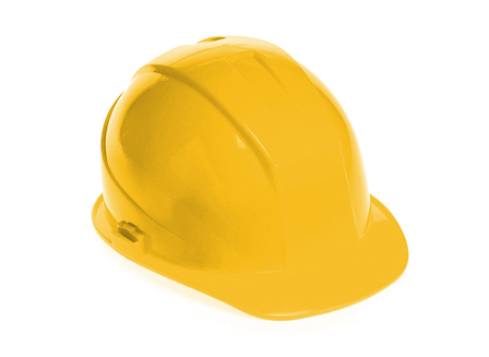 Hard Hat, 4 Point Ratchet Suspension, Yellow