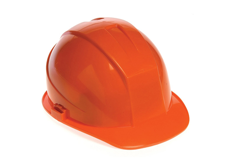 Hard Hat, 4 Point Ratchet Suspension, Orange