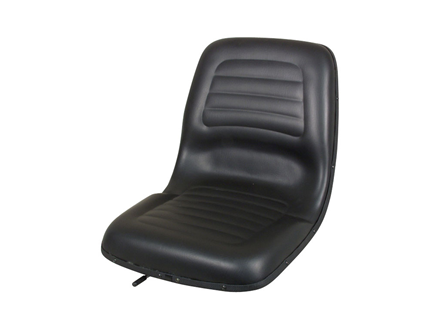 Forklift Seat, Injection Molded, Straight Back, Steel Frame, Vinyl