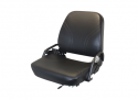 Forklift Seat, Contoured Pan, Adjustable Back, Retractable Seat Belt, Vinyl